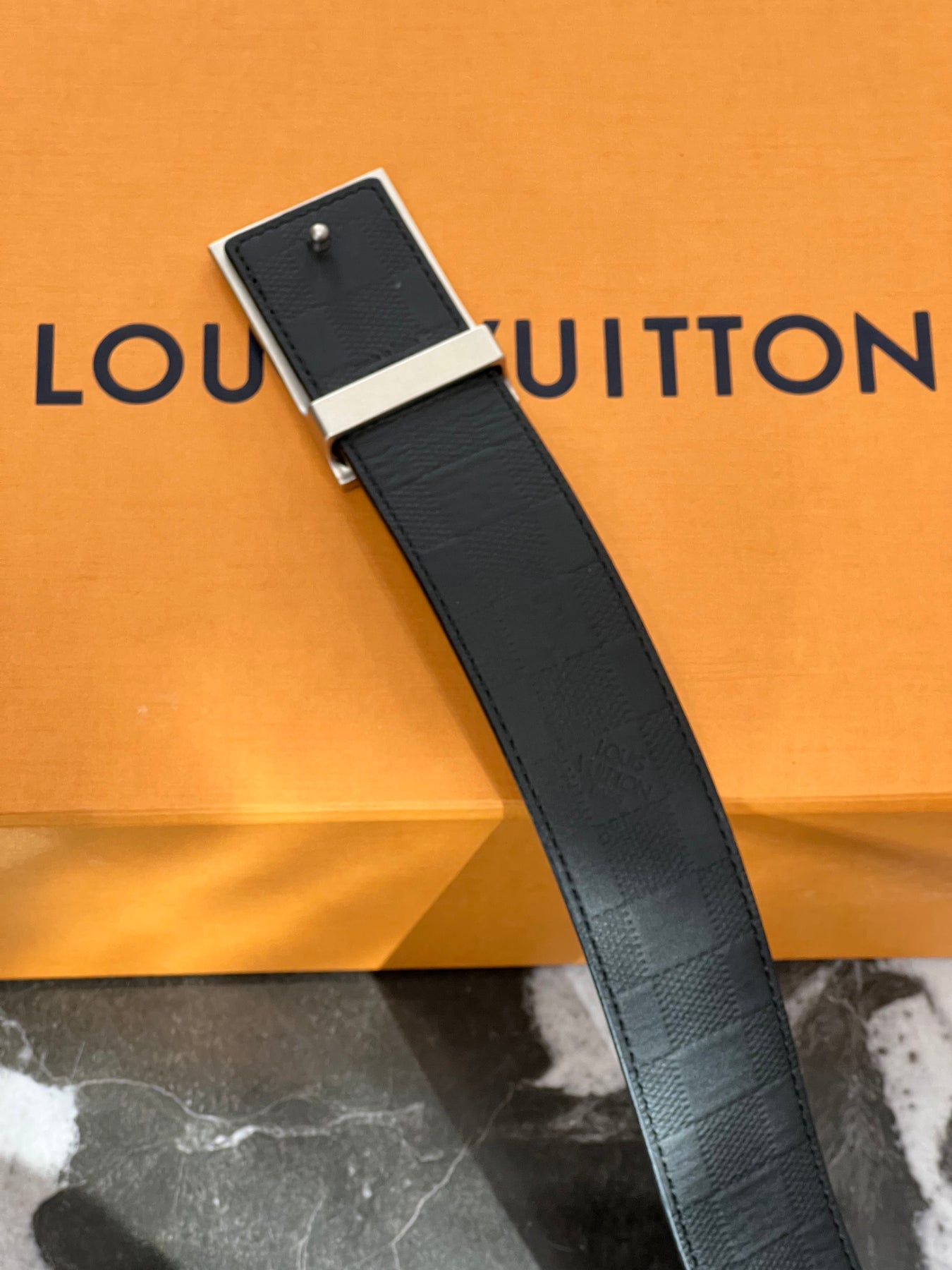 Louis Vuitton Belt Neo Inventeur Reversible Damier Graphite