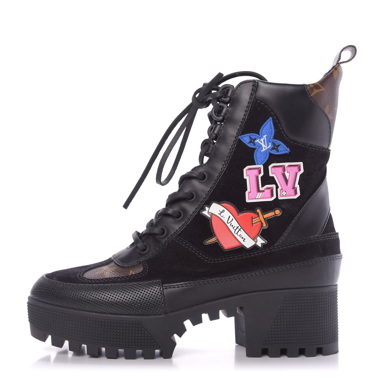 Louis Vuitton Women's Laureate Platform Desert Boots Suede with
