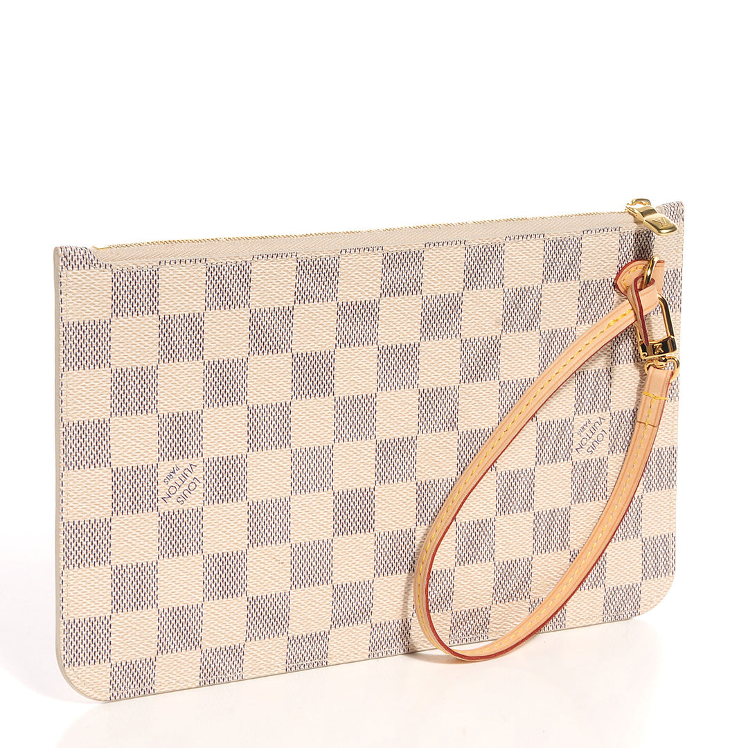 LOUIS VUITTON DAMIER AZUR NEVERFULL NM GM POCHETTE