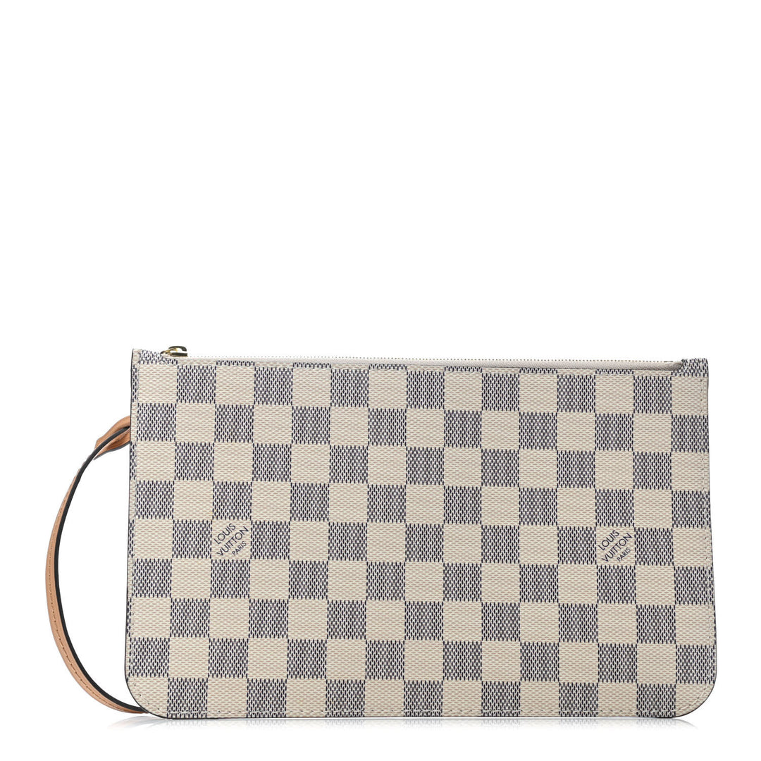 LOUIS VUITTON DAMIER AZUR NEVERFULL NM GM POCHETTE