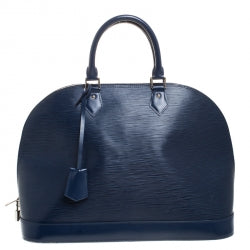 LOUIS VUITTON INDIGO EPI LEATHER ALMA GM BAG
