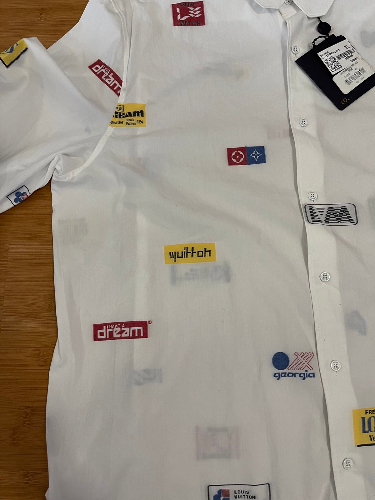 Louis Vuitton 2022 DNA Staples Edition Dress Shirt w/ Tags - White