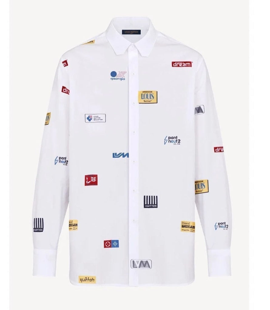 Louis Vuitton 2020 DNA Staples Edition Dress Shirt w/ Tags - Black