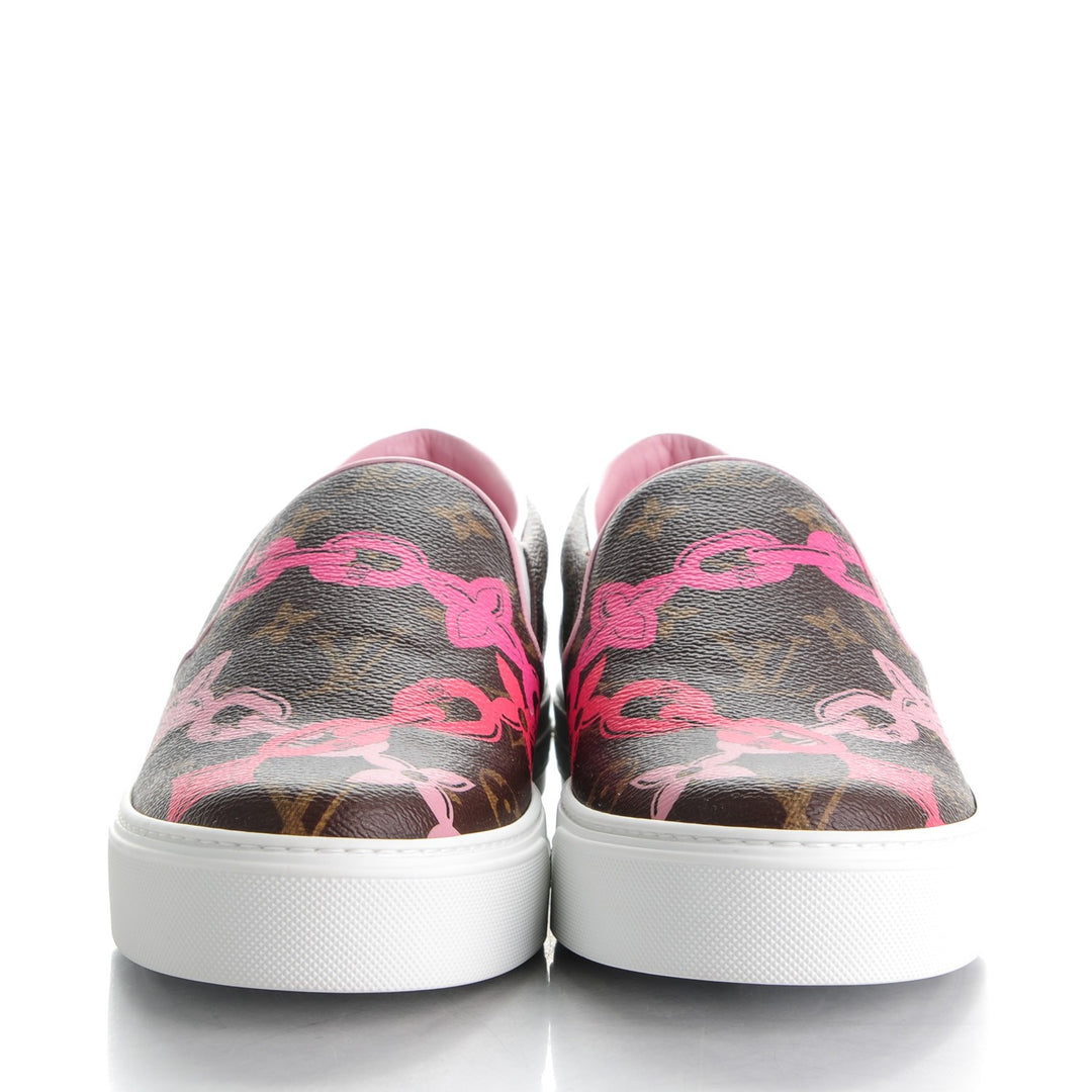 Louis Vuitton Monogram Bay Flower Slip On Harbor Sneakers