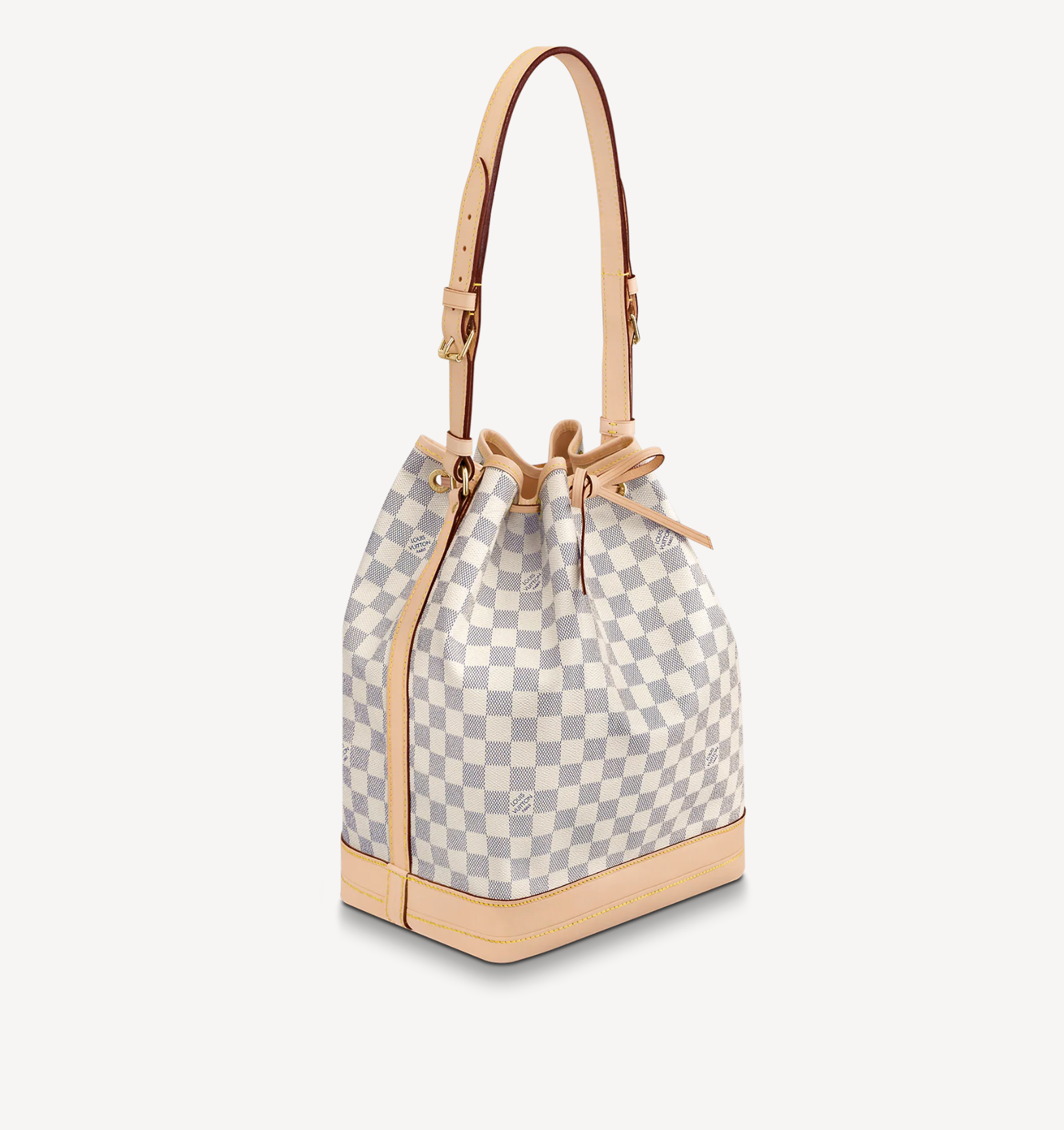 WE PURCHASED A LOUIS VUITTON NOE DAMIER AZUR NOE HANDBAG