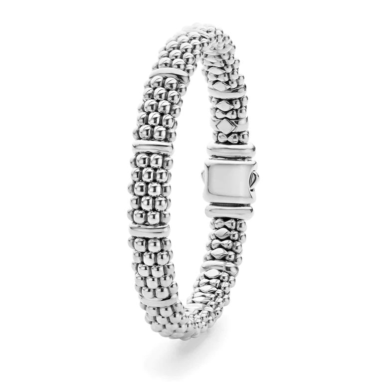 LAGOS SILVER STATION CAVIAR BRACELET