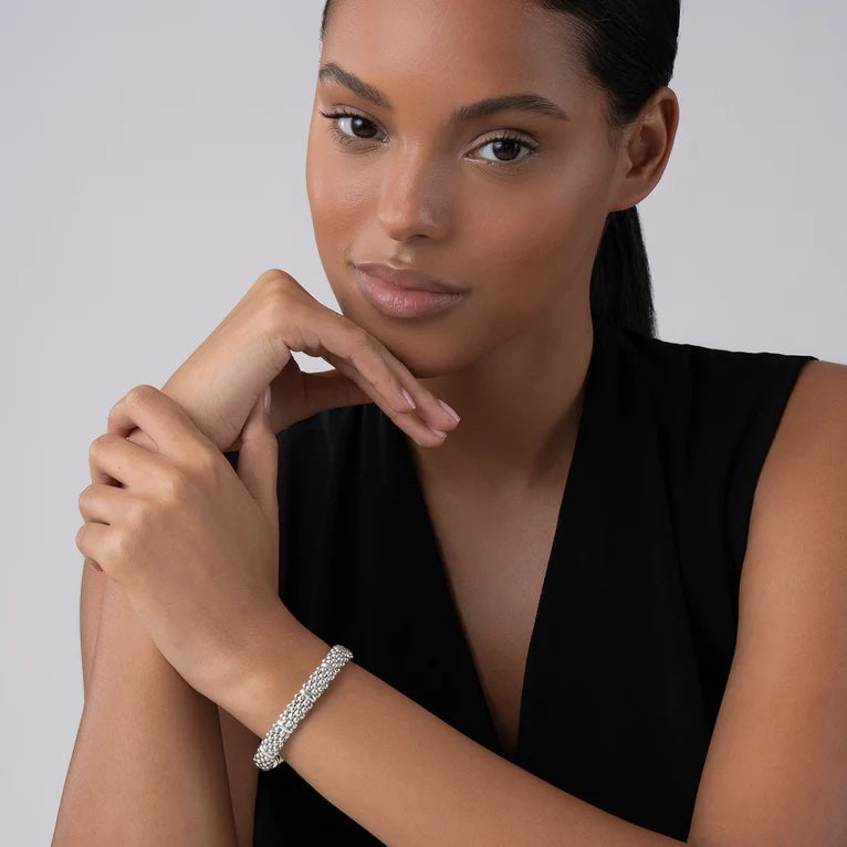 LAGOS SILVER STATION CAVIAR BRACELET