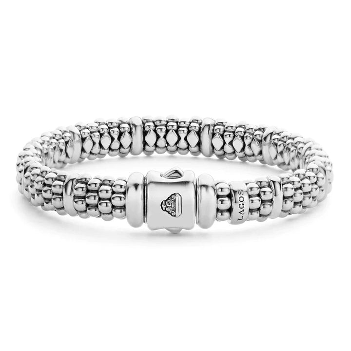 LAGOS SILVER STATION CAVIAR BRACELET