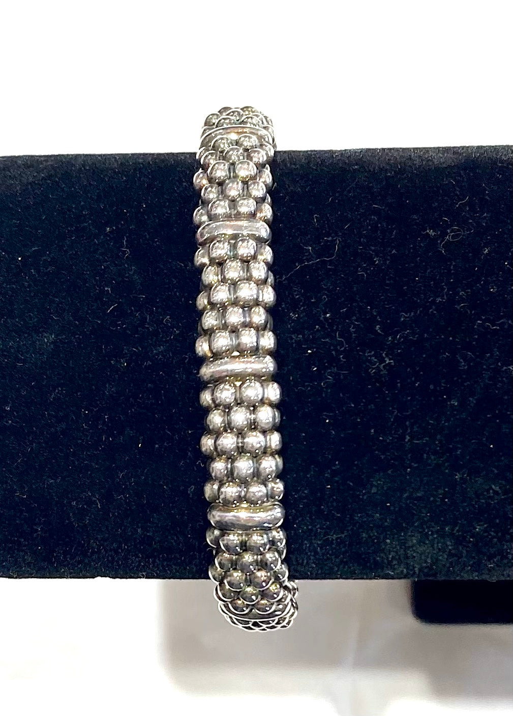 LAGOS SILVER STATION CAVIAR BRACELET