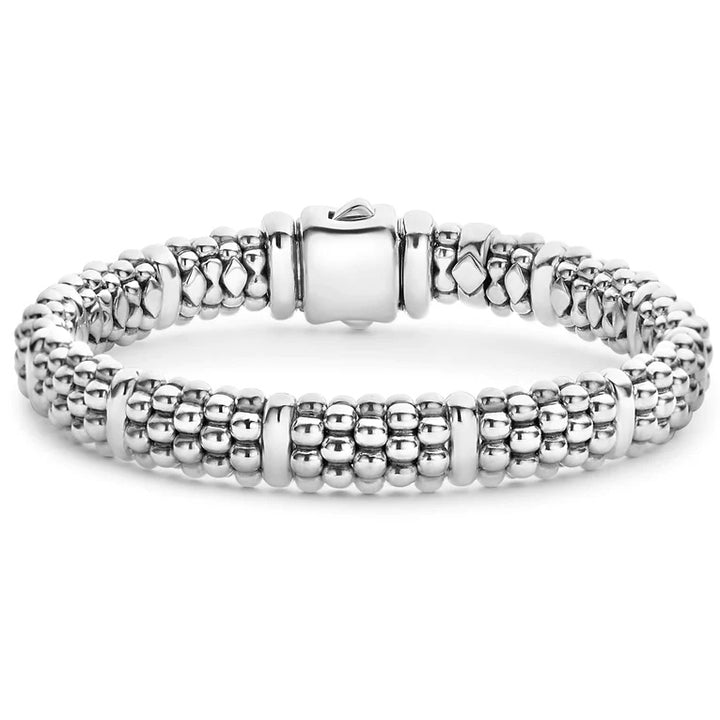 LAGOS SILVER STATION CAVIAR BRACELET