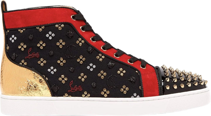CHRISTIAN LOUBOUTIN LOUIS ORLATO SPIKES HIGH TOP SNEAKERS
