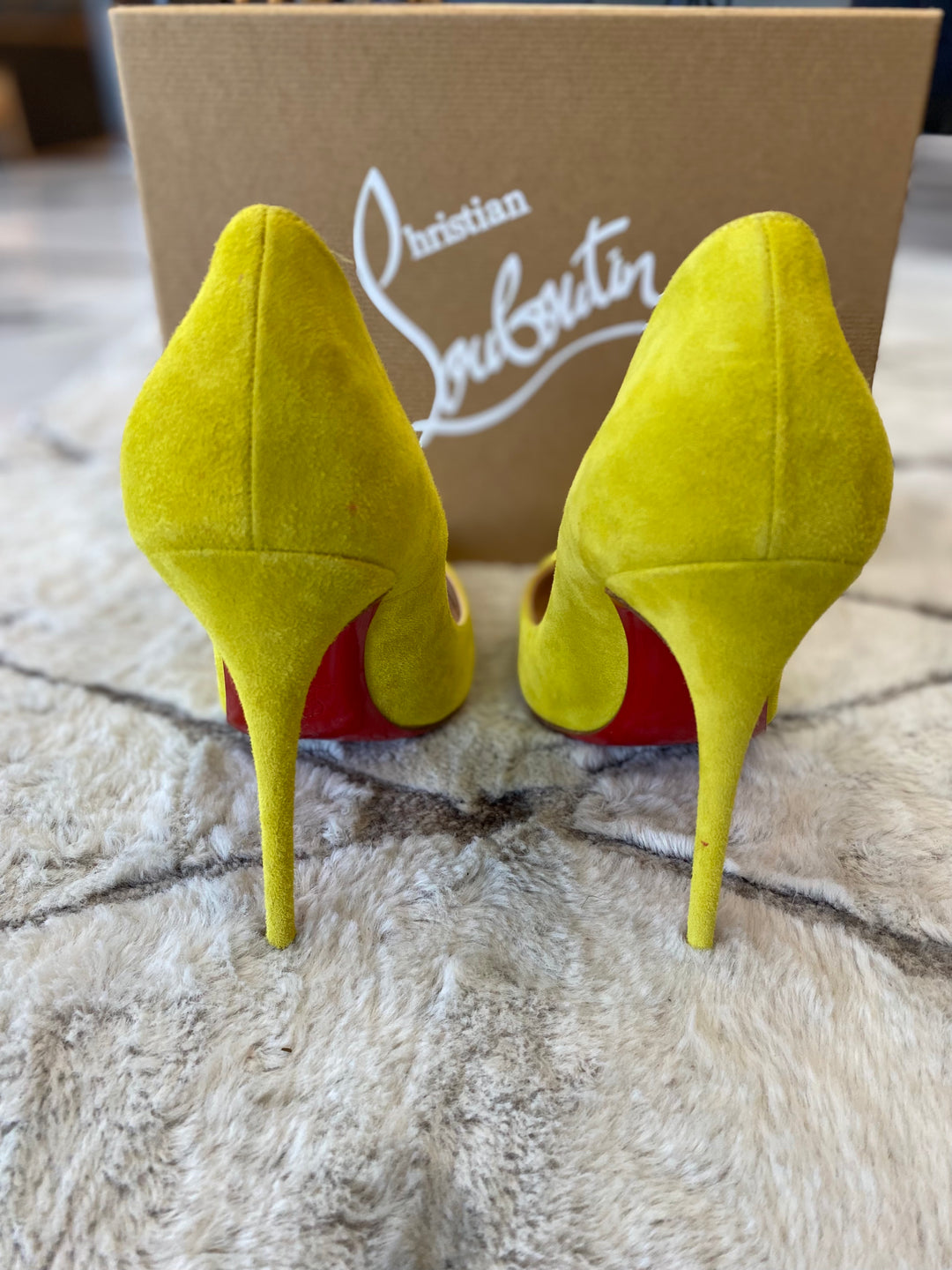 CHRISTIAN LOUBOUTIN SO KATE 120 SUEDE PUMPS