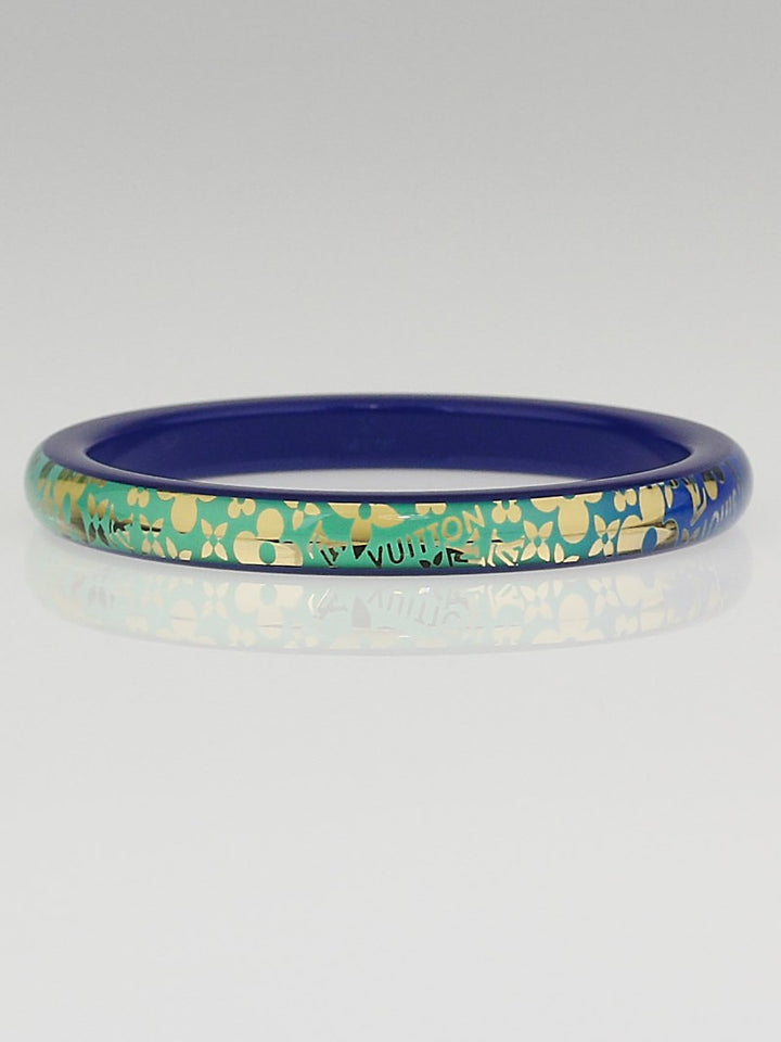 LOUIS VUITTON Resin Swarovski Inclusion Bangle Bracelet