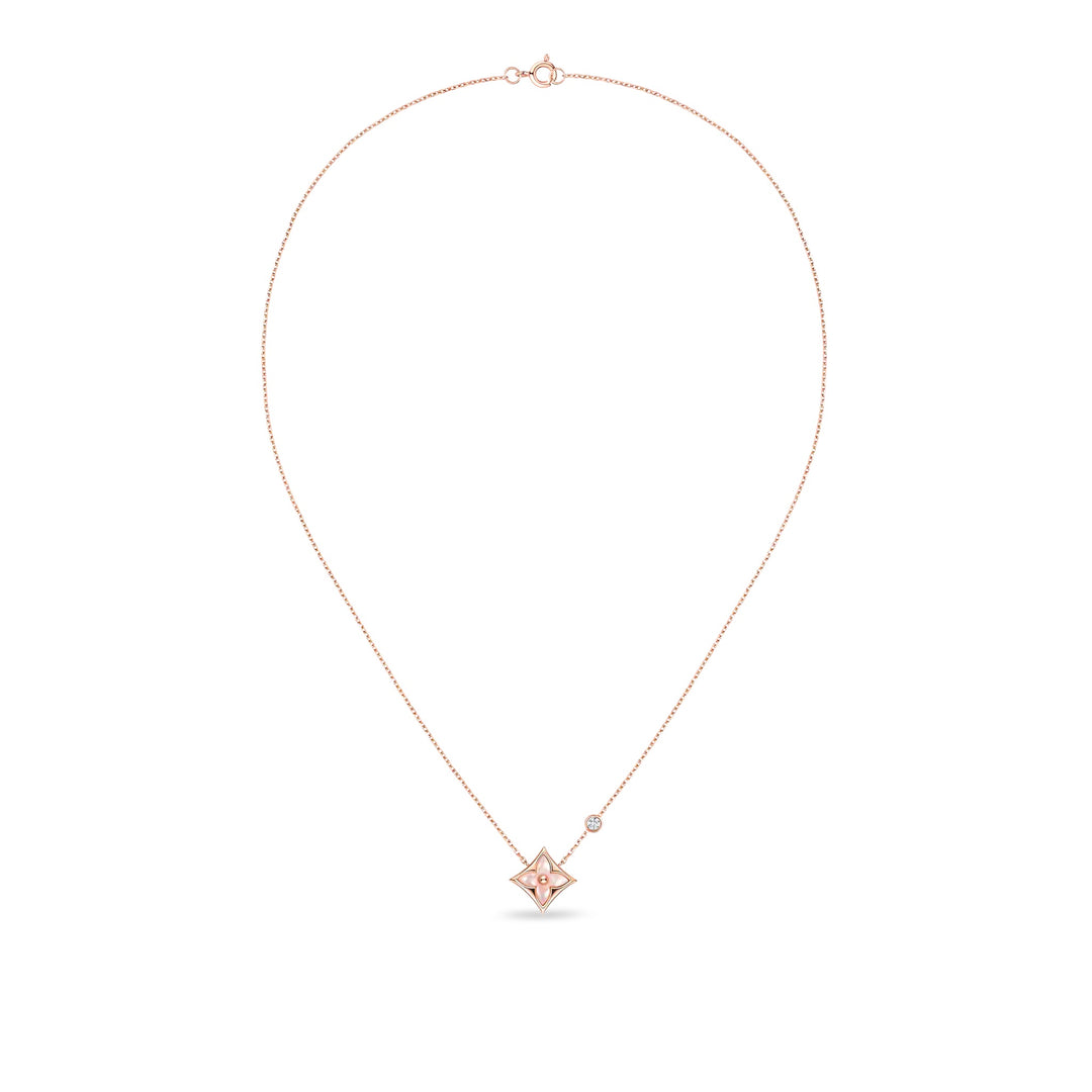LOUIS VUITTON COLOR BLOSSOM BB STAR PENDANT PINK GOLD PINK MOTHER-OF-PEARL &amp; DIAMOND NECKLACE