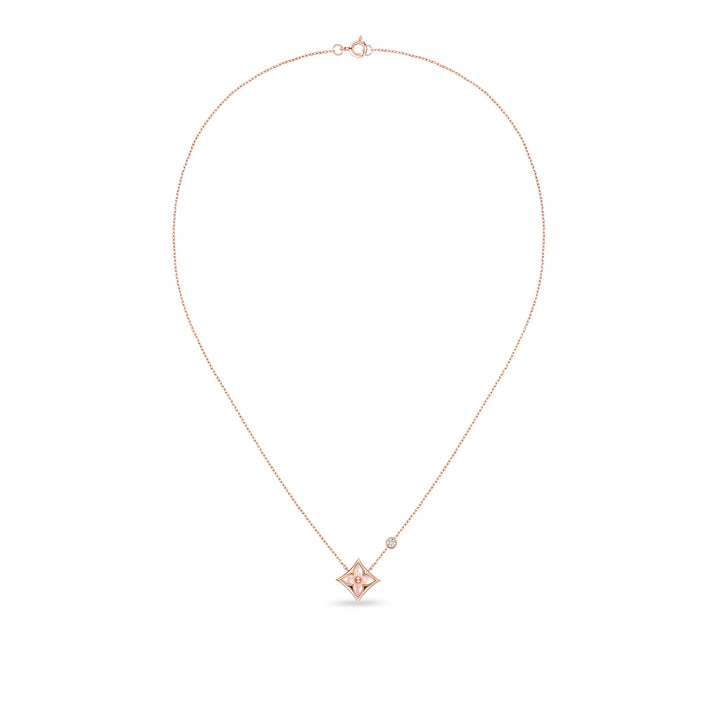 LOUIS VUITTON COLOR BLOSSOM BB STAR PENDANT PINK GOLD PINK MOTHER-OF-PEARL &amp; DIAMOND NECKLACE