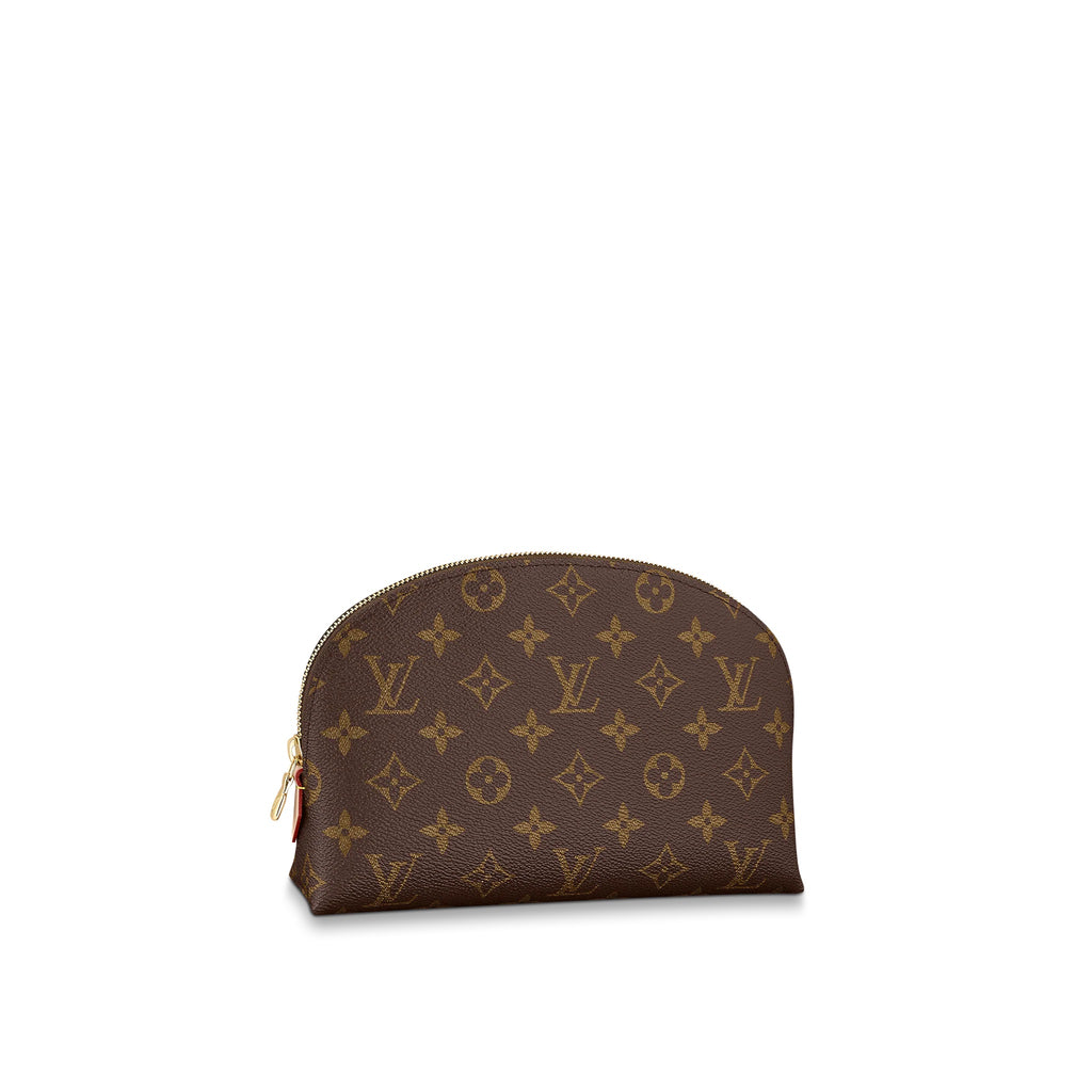 Louis Vuitton Cosmetic Pouch Damier Ebene GM Brown in Coated