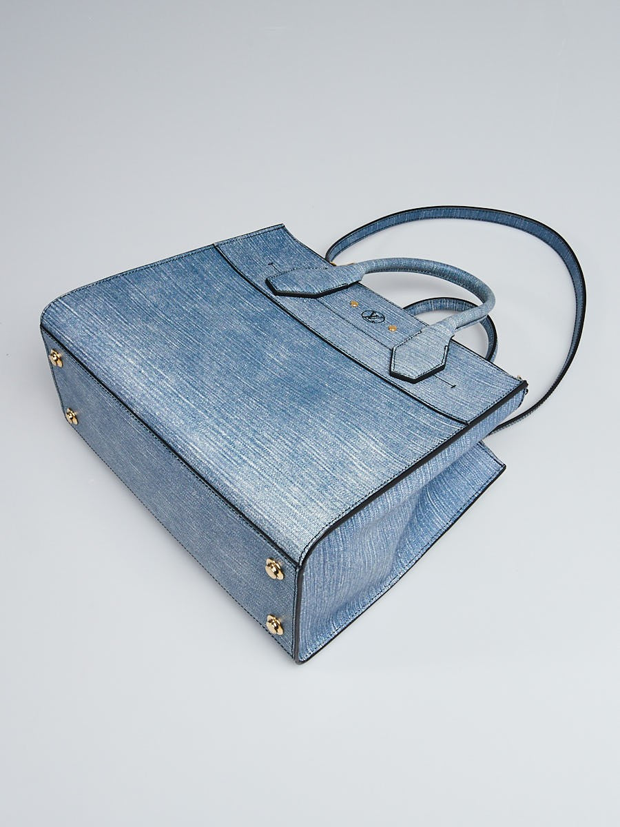 Louis Vuitton Denim Epi Leather City Steamer MM Bag. Condition: 1., Lot  #58130