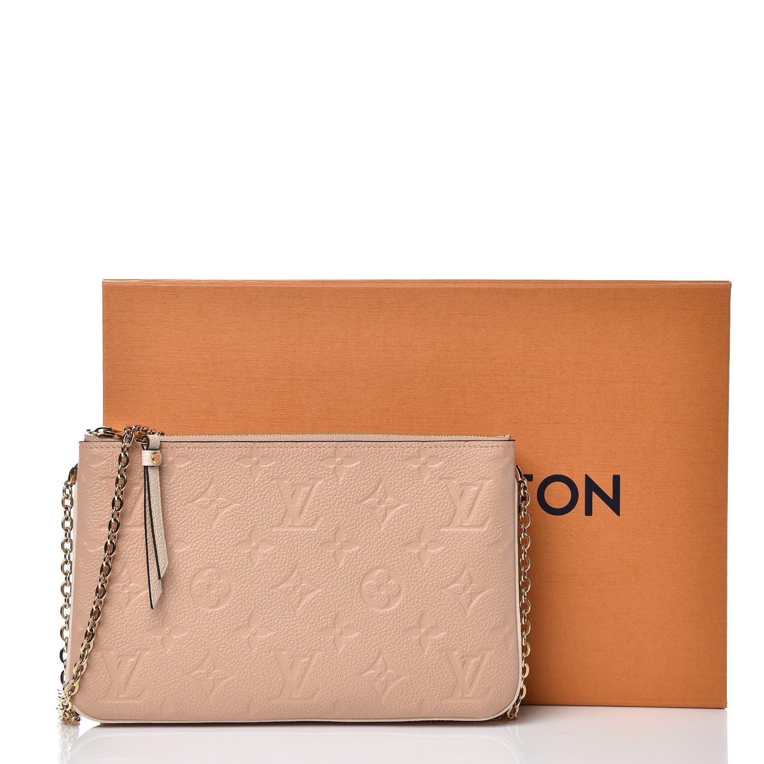 Louis Vuitton Double Pochette Zip on Strap Empreinte Monogram Leather –  Luxe Collective