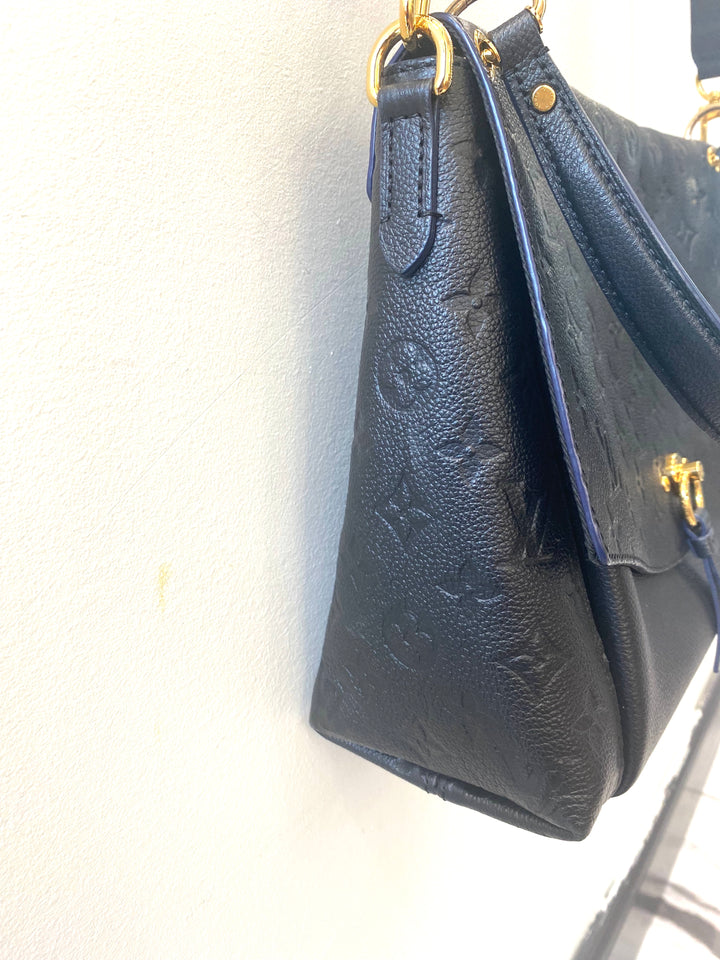 LOUIS VUITTON EMPREINTE LEATHER BLANCHE MM HANDBAG