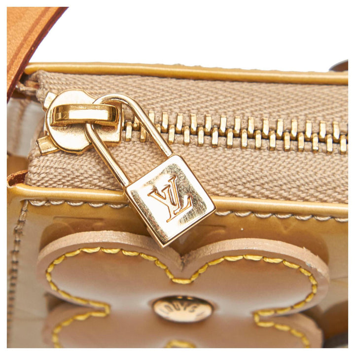 ⭐︎お値下げ⭐︎Louis Vuitton ヴェルニ　ゴールドバッグ Louis Vuitton Vernis Flowers Pochette – Caroline's Fashion Luxuries