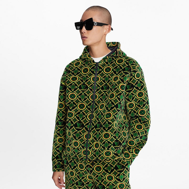 LOUIS VUITTON JAMAICAN FLOWER ZIP HOODED JACKET VIRGIL ABLOH