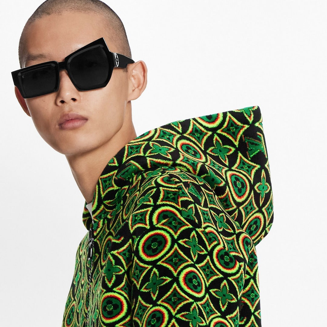 LOUIS VUITTON JAMAICAN FLOWER ZIP HOODED JACKET VIRGIL ABLOH