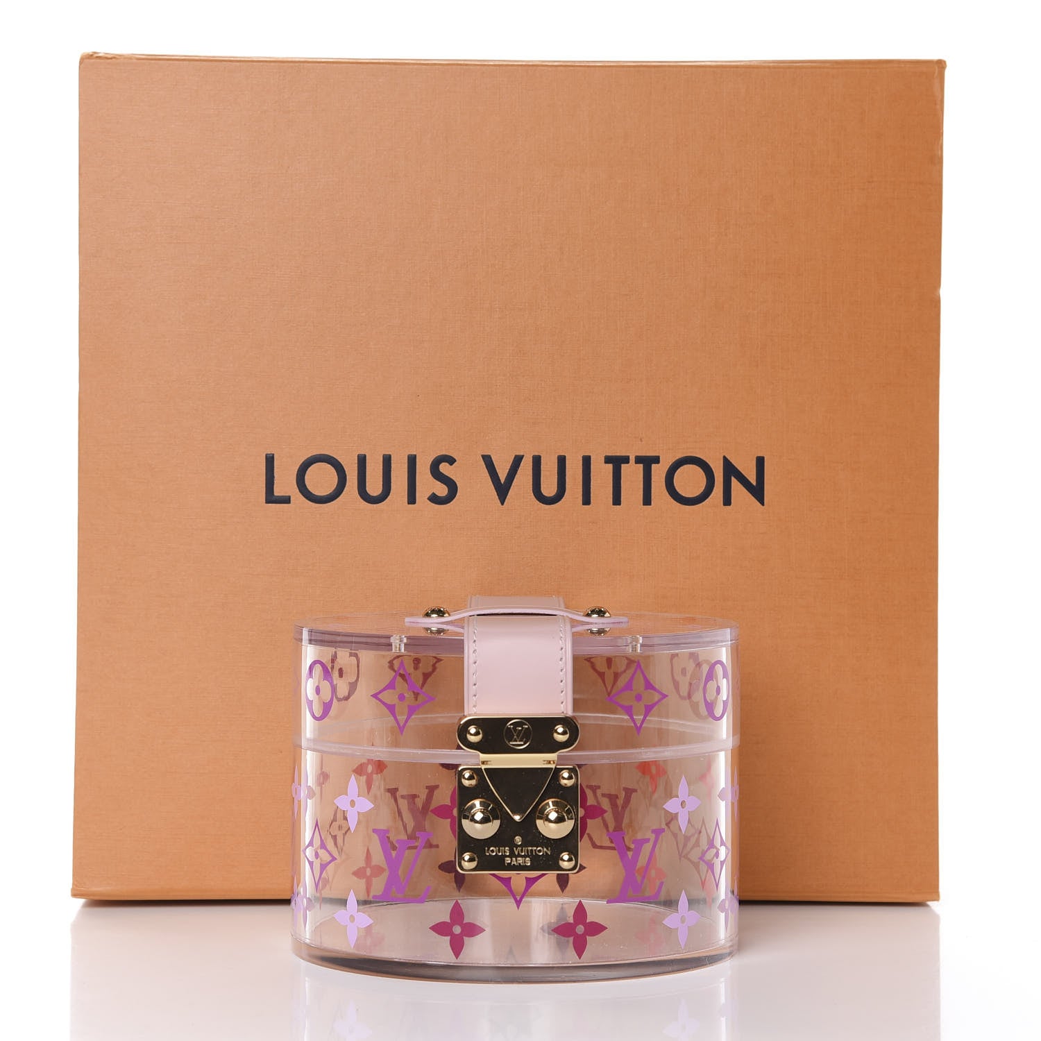 LOUIS VUITTON TRANSPARENT PLEXIGLASS BOX SCOTT ROSE BALLERINE – Caroline's  Fashion Luxuries