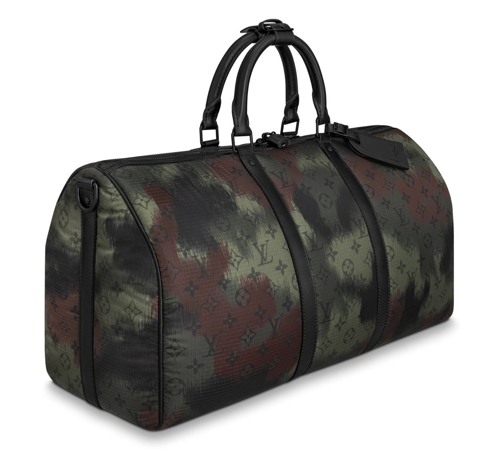 Keepall Bandouliere Bag Limited Edition Camouflage Monogram Nylon 50