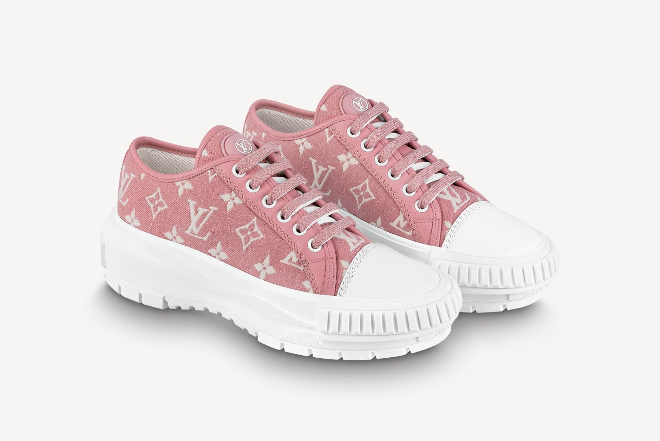 Louis Vuitton LV Squad Monogram Pink White Sneaker – Cheap