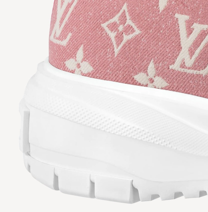 Louis Vuitton Squad Low Monogram Denim Rose Clair Pink White (Women's) -  1A9S0M - US