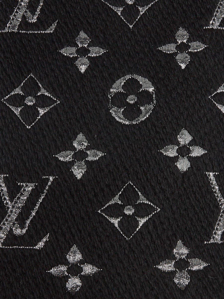 LOUIS VUITTON LOGOMAINA SILK WOOL SCARF