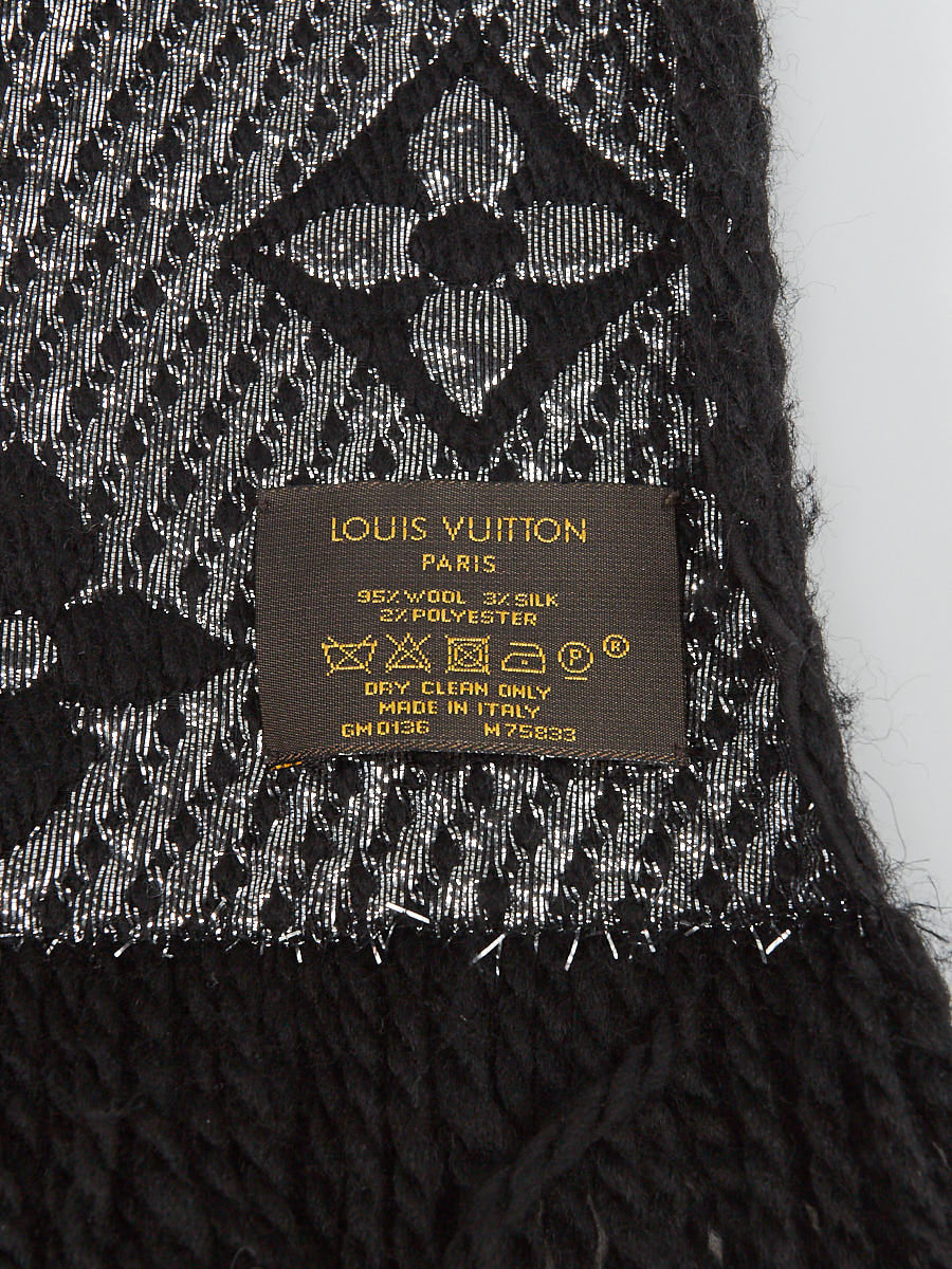 LOUIS VUITTON LOGOMAINA SILK WOOL SCARF