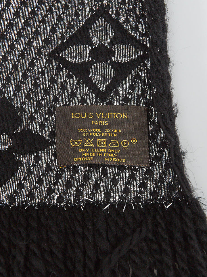 LOUIS VUITTON LOGOMAINA SILK WOOL SCARF