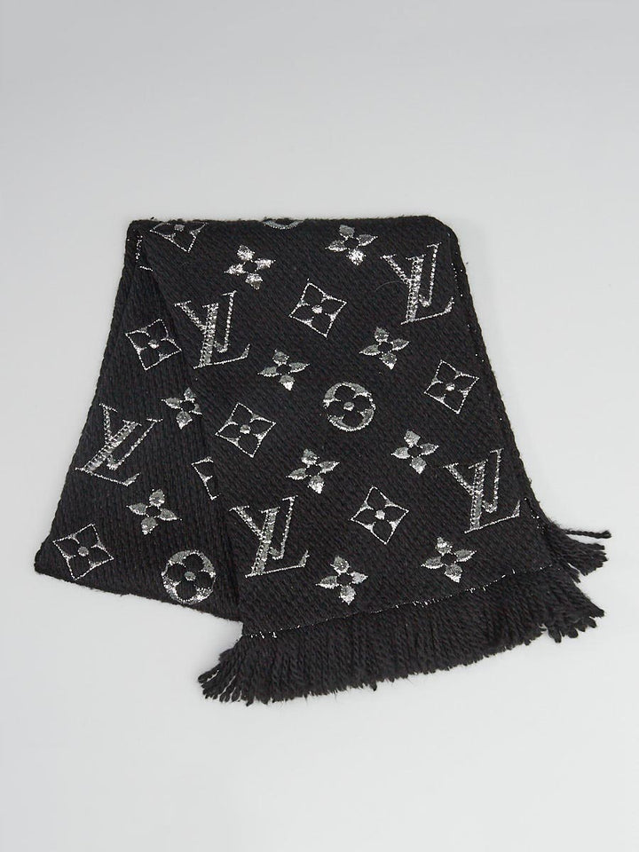 LOUIS VUITTON LOGOMAINA SILK WOOL SCARF