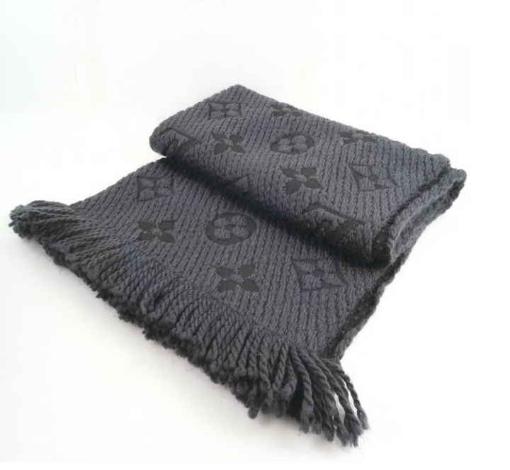 LOUIS VUITTON LOGOMANIA WOOL BLEND SCARF