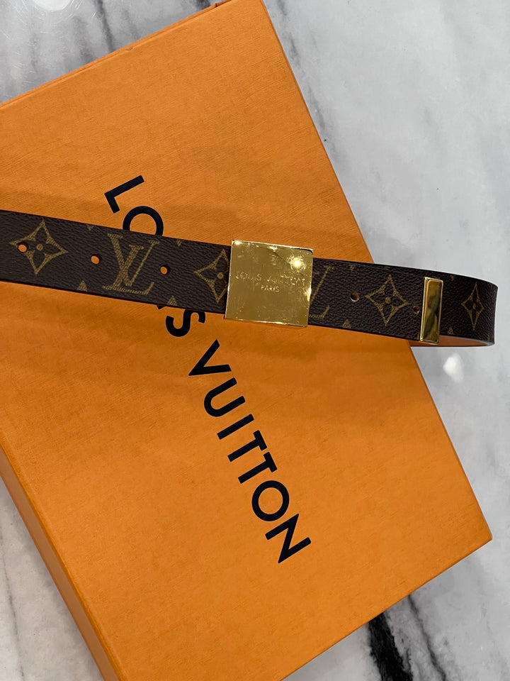 LOUIS VUITTON MONOGRAM CEINTURE CARRE BELT