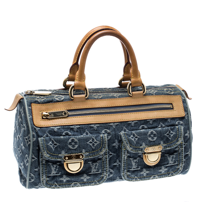 FWRD Renew Louis Vuitton Neo Speedy Monogram Denim Handbag in