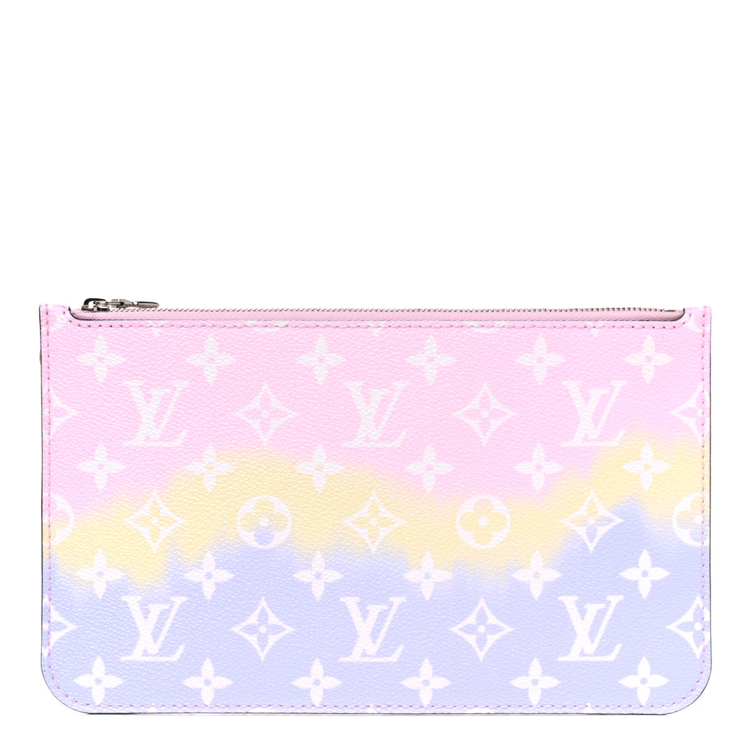 LOUIS VUITTON MONOGRAM ESCALE  NEVERFULL POCHETTE PASTEL