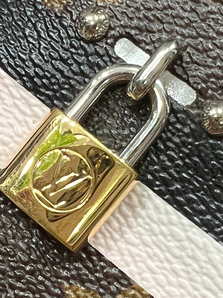 LOUIS VUITTON MONOGRAM LOCK IT MULES SANDALS