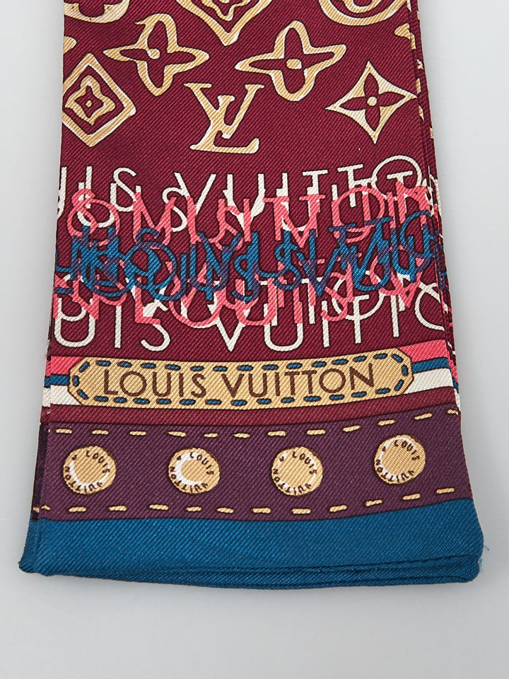 Louis Vuitton Map Silk Bandeau Scarf