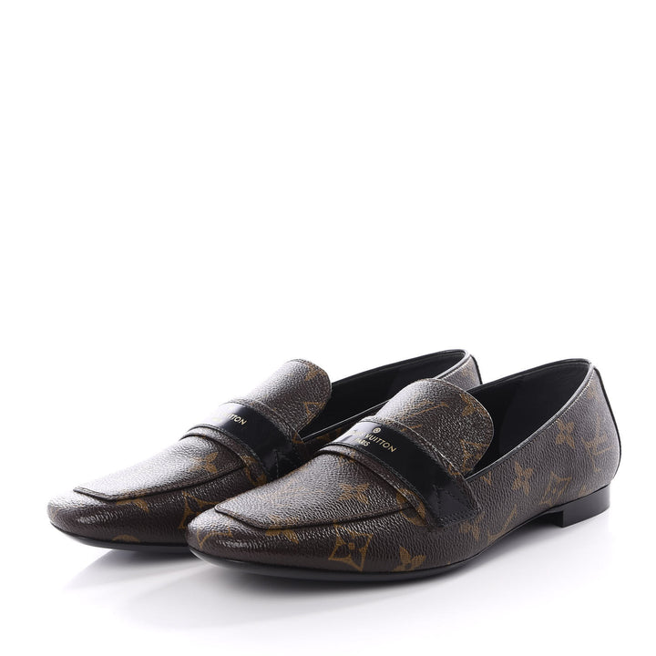 LOUIS VUITTON MONOGRAM UPPERCASE LOAFERS