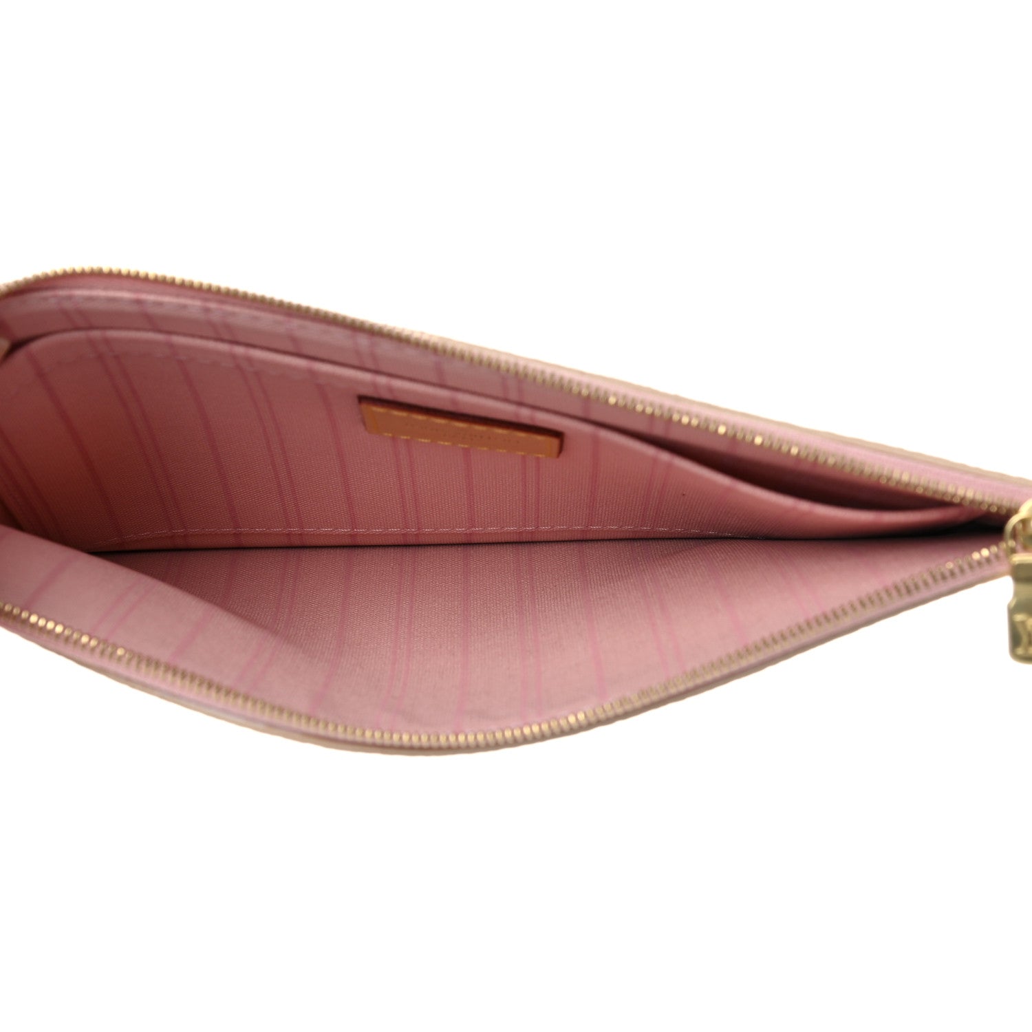 Louis Vuitton Pochette Damier Azur MM/GM Rose Ballerine Lining - US