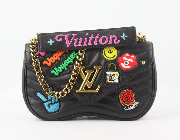 LOUIS VUITTON NEW WAVE QUILTED LEATHER PATCHES LIMITED EDITION MM BAG