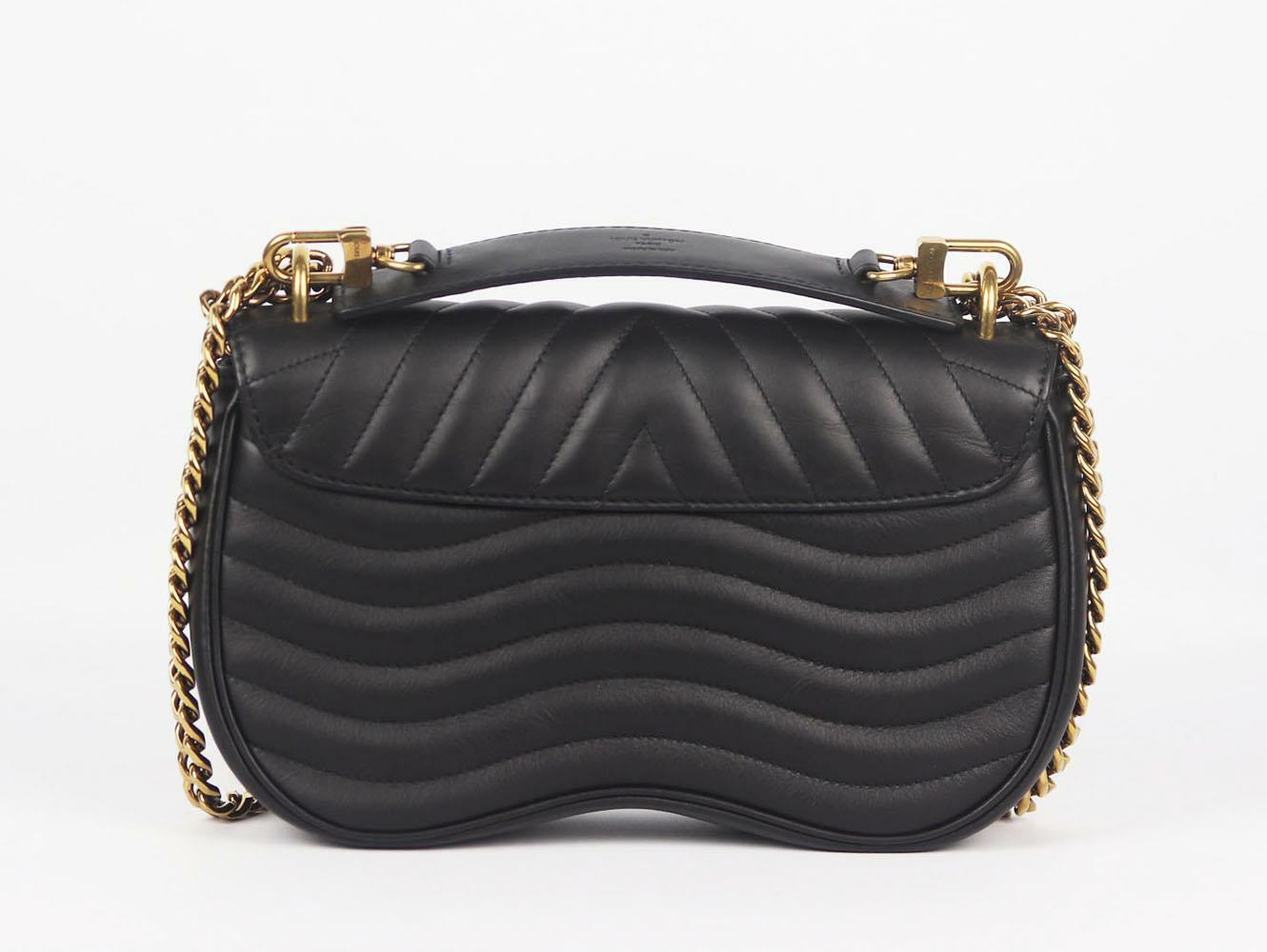 Louis Vuitton, Bags, Louis Vuitton Limited Edition Denim Patches New Wave  Chain Bag Mm