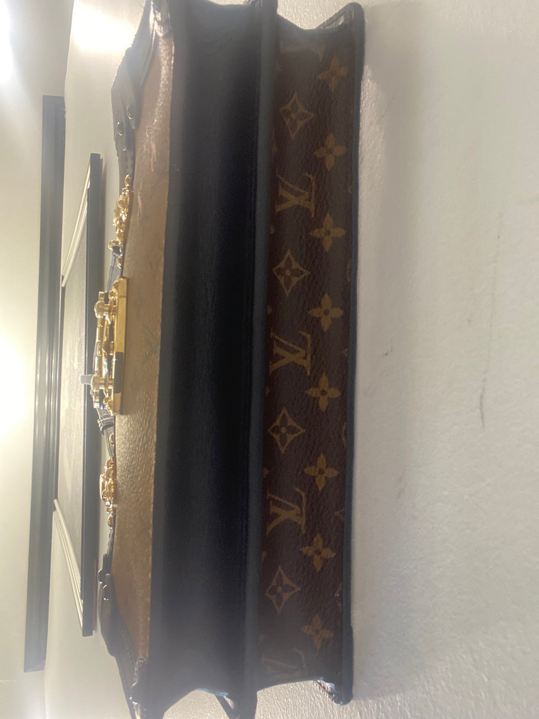 LOUIS VUITTON REVERSE MONOGRAM TRUNK CLUTCH BAG