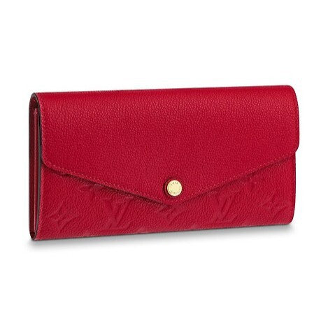 Louis Vuitton Monogram Sarah Empreinte NM Beige Leather Wallet