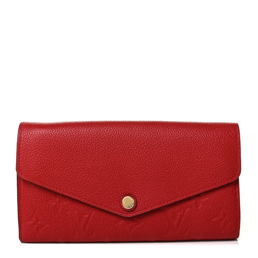 Louis Vuitton Empreinte Monogram Sarah NM Wallet-Cherry
