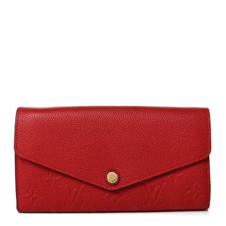 Louis Vuitton Empreinte Monogram Sarah NM Wallet-Cherry