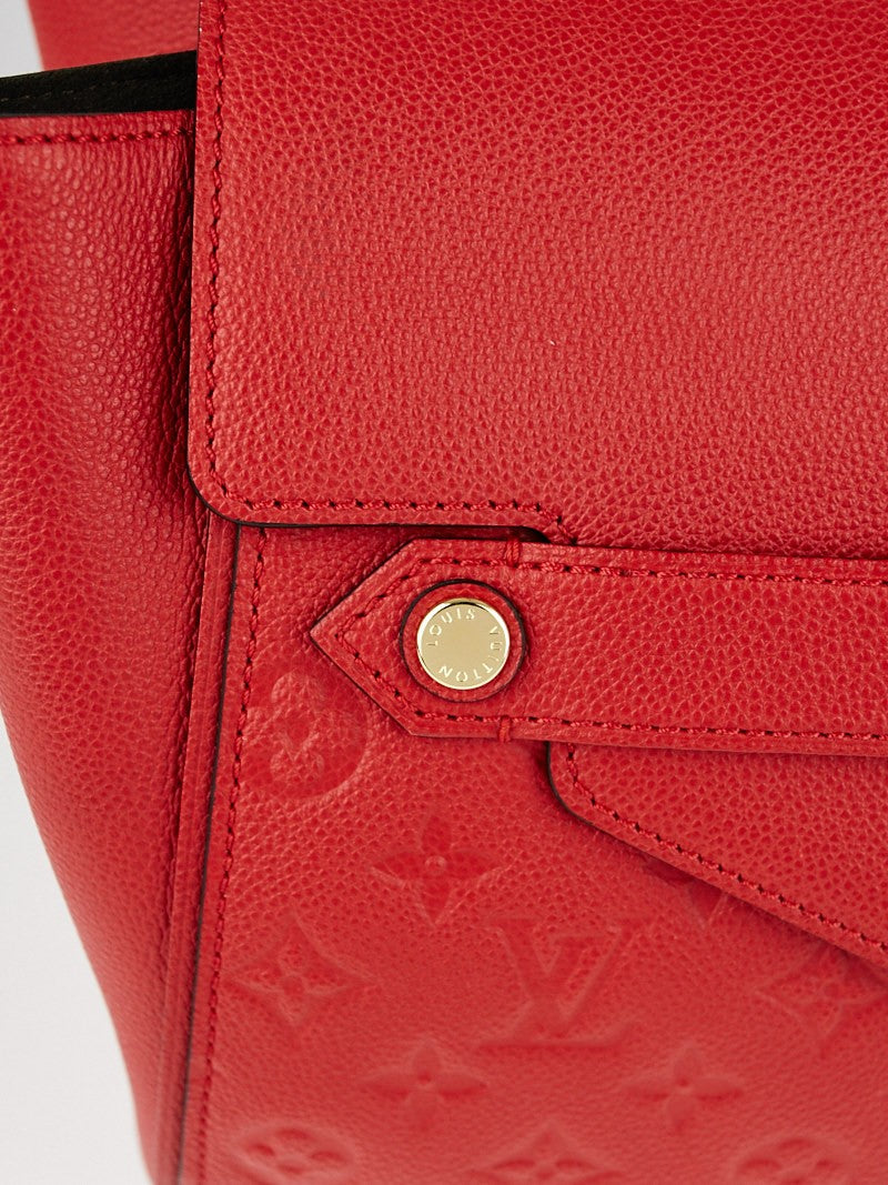LOUIS VUITTON Red Trocadero Monogram Empreinte Leather Bag 