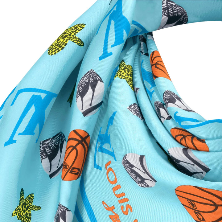 LOUIS VUITTON X JONAS WOOD MONOGRAM SHAWL